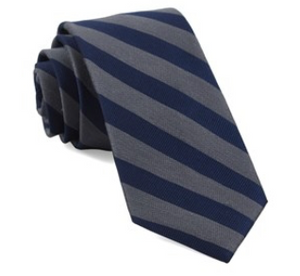 Grey Lumber Stripe Necktie