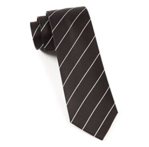 Black Pencil Pinstripe Necktie