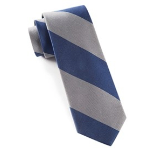 Silver Super Stripe Necktie