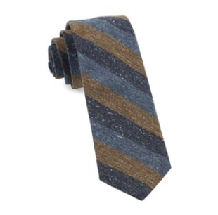 Brown Varios Stripe Wool Necktie