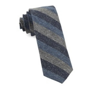 Serene Blue Varios Stripe Wool Necktie