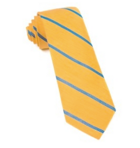 Yellow Spring Break Stripe Necktie