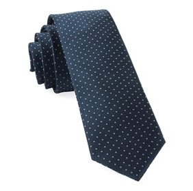 Navy Mini Dots Necktie