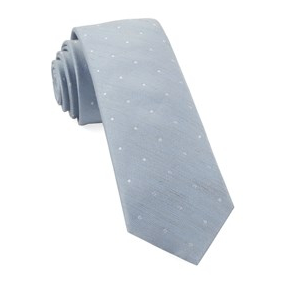 Slate Blue Bulletin Dot Necktie