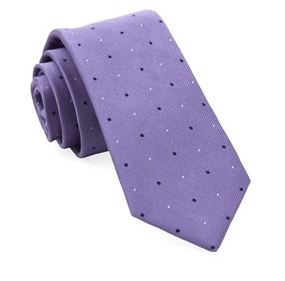 Lavender Delisa Dots Necktie