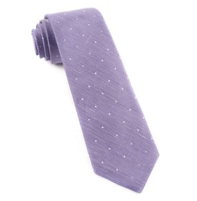 Lavender Bulletin Dot Necktie