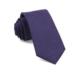 Solid Purple Flecked Necktie