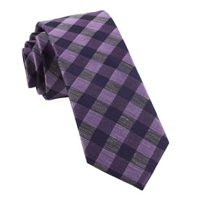Lavender Hale Checks Necktie