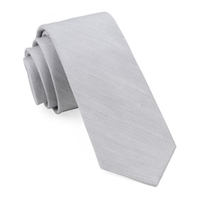 Silver BHLD Linen Row Necktie