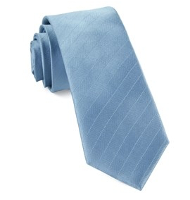 Steel Blue Herringbone Vow Necktie