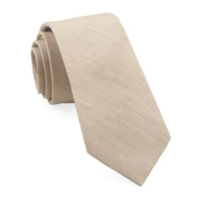 Sandstone Linen Row Necktie