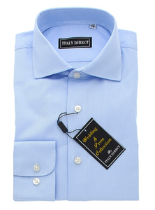 Light Blue Classic Fit Dress Shirt – Italy Direct Light Blue Classic Fit Dress Shirt – Italy Direct