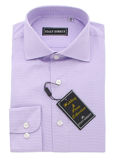 Light Purple Classic Fit Dress Shirt Italy Direct