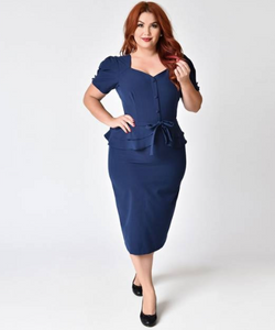 Stop staring navy clearance dress