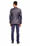Slim Fit Blue Grey Box Sport Jacket GB-SJ-Reda-F1