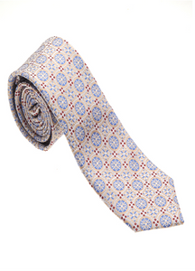 Multicolor 100% Woven Silk Necktie