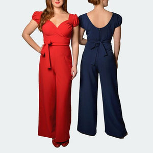 Stop Staring Barcelona Pantsuit in Red