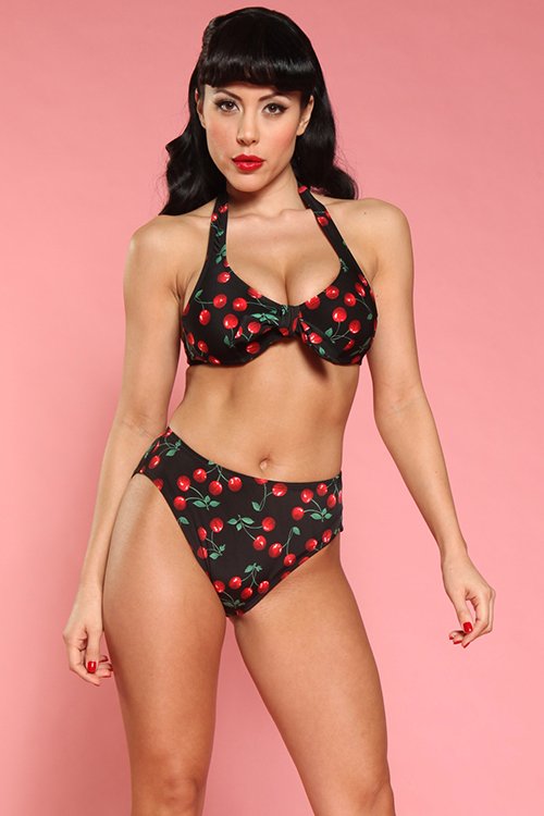 Sweet Cherry High Waisted Bikini – Italy Direct