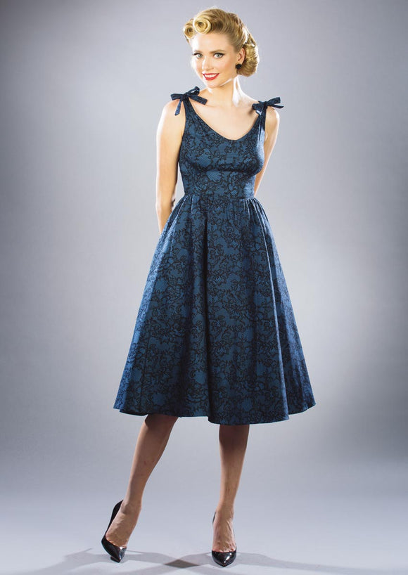 Hollis 1950's Blue Lace Swing Dress by Stop Staring! Italy Direct Hollis 1950's Blue Lace Swing Dress by Stop Staring! Italy Direct