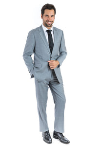Modern Fit Lite Grey Two Piece Suit B-Lite Grey