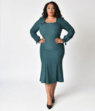 Michaelina Fitted Dress in Plus