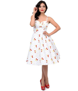 Strawberry Blossom 1950's Retro Swing Dress by Stop Staring! – Italy Direct Strawberry Blossom 1950's Retro Swing Dress by Stop Staring! – Italy Direct
