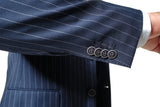 Classic Fit Blue Stripe Two Piece Suit ST-PR20-7