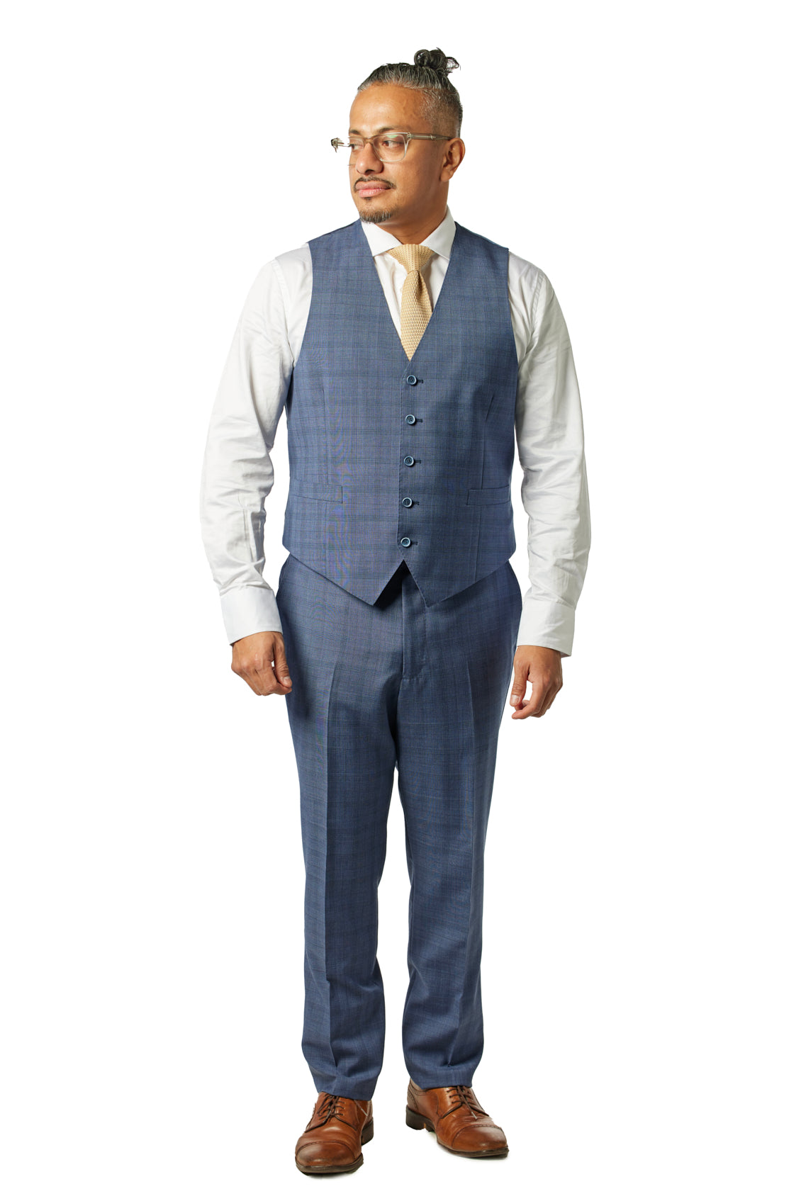 Buy Men Black Check Slim Fit Formal Three Piece Suit Online - 698866 | Van  Heusen