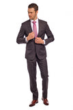 Slim Fit Charcoal Check Two Piece Suit GB-302