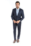 Modern Fit Shadow Check  Two Piece Suit B-19F5