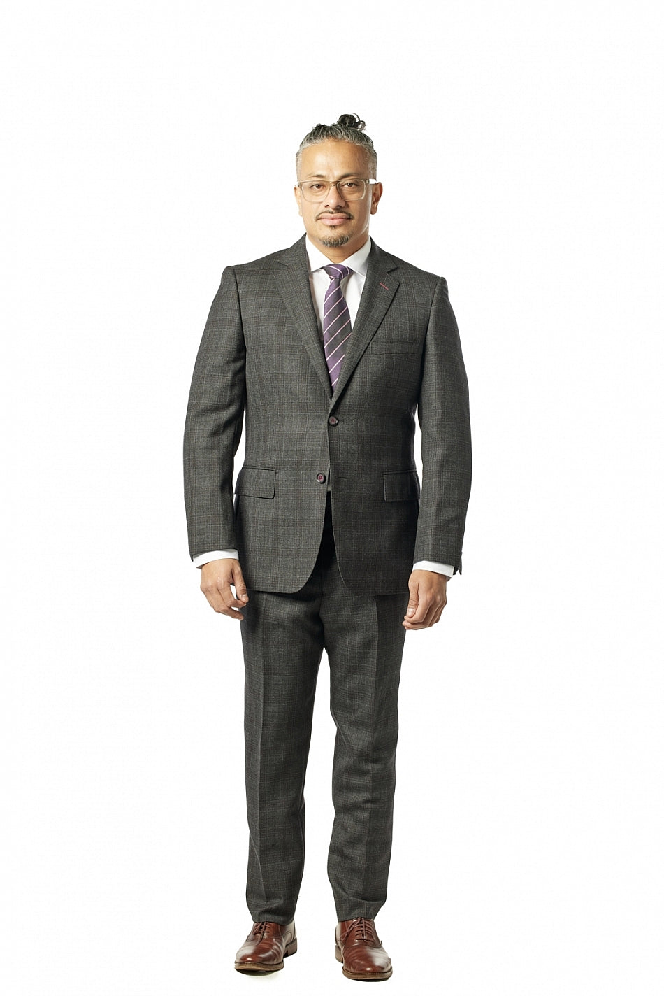 Buy Van Heusen Men's Polyester Blend Grey Two Piece Suit Business Pants Set  (VDSUESKF737676 48) at Amazon.in